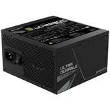 Блок питания, Gigabyte, GP-UD1000GM PG5, 1000W, ATX, 80 PLUS Gold, 20+4 pin, 2*4+4pin, 8*Sata, 3*Molex, FDD, 4*PCI-E 6+2 pin, 1*PCI-E 12+4 pin, Вентилятор 12 см, Чёрный