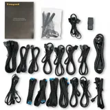 Блок питания/ Power Supply HSPD, 3000W 80+ Platinum (ATX, 3.1, PCIe 5.1, Full modular, 1x24(20+4)pin 600mm, 2xCPU 8(4+4)pin 650mm, 6xPCIe*2 8(6+2)pin 600+150mm, 4x12V(2x6) 12+4pin 600W 675mm 2xSATA*