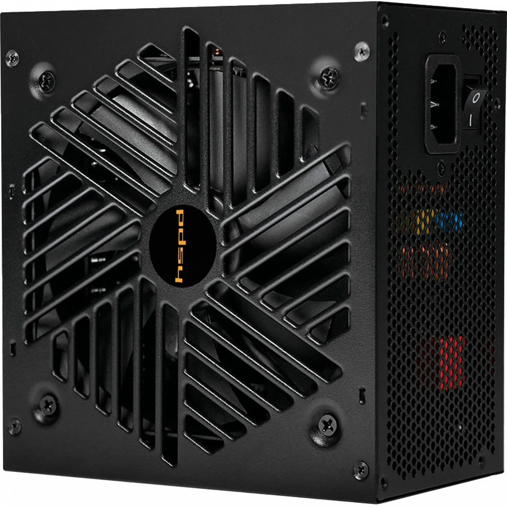 Блок питания/ Power Supply HSPD, 1200W 80+ Gold (ATX, 3.1, PCIe 5.1, Full modular, 1x24(20+4)pin 600mm, 2xCPU 8(4+4)pin 700mm, 2xPCIe*2 8(6+2)pin 550+150mm, 1x12V(2x6) 12+4pin 600W 550mm 3xSATA*3 50