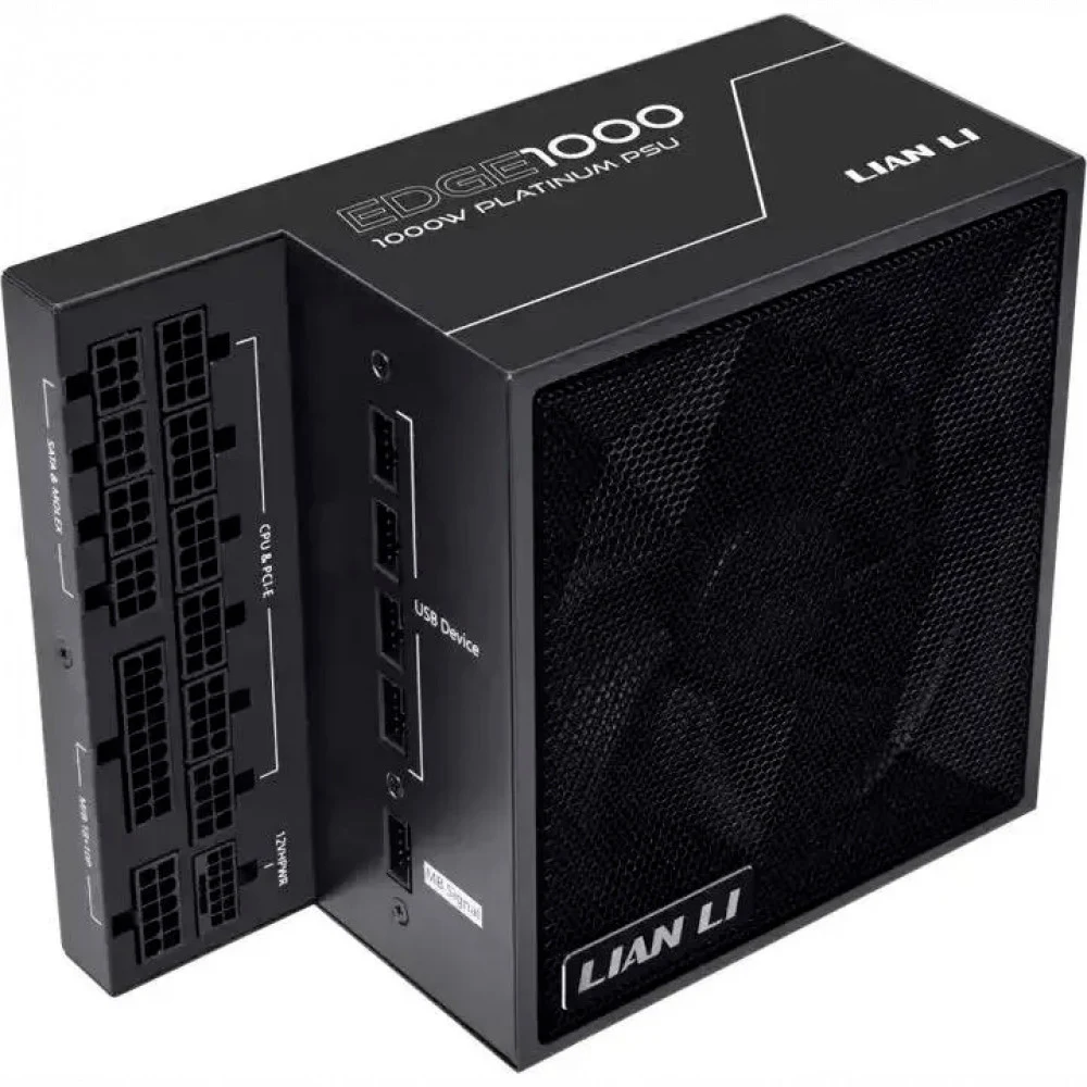 Блок питания Lian-Li ATX 1000W EDGE1000 Gen.5 80+ platinum (20+4pin) APFC 120mm fan 12xSATA Cab Manag RTL [G9P.EG1000.BE00.RU]