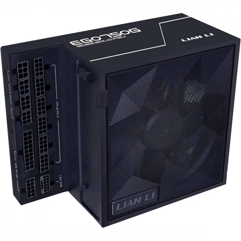 Блок питания Lian Li 750W, EG0750G, Full Modular, 80+ GOLD, КПД 90.5%, Черный, G9P.EG0750G.B000.EU