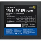 Блок питания Montech ATX 750W CENTURY GOLD G5 80+ gold (20+4pin) APFC 120mm fan 10xSATA Cab Manag RTL