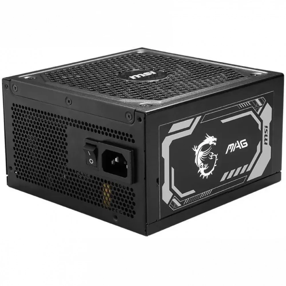 Блок питания ПК/ Power Supply MSI MAG A1250GL PCIE5, 1250W 80+ Gold (ATX, 3.1, PCIe 5.1, Full modular, 1x24(20+4)pin, 2xCPU 8(4+4)pin, 4xPCIe*2 8(6+2)pin, 1x12V-2x6, 15xSATA3, 4xMOLEX4pin, Active, 1