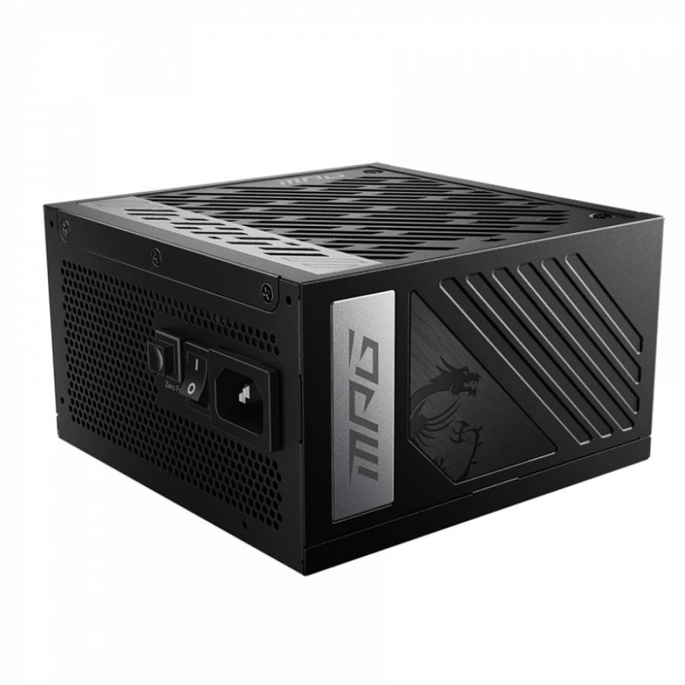 Блок питания MSI MPG A1000G PCIE5, 1000W, Active PFC, 80+ GOLD, Full Modular, Поддержка видеокарт Nvidia® GeForce RTXTM серии 40, MPG A1000G PCIE5