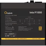 Блок питания Ocypus Iota P1000 1000W Black (Iota-P1000-G1FFBK024X-EU)