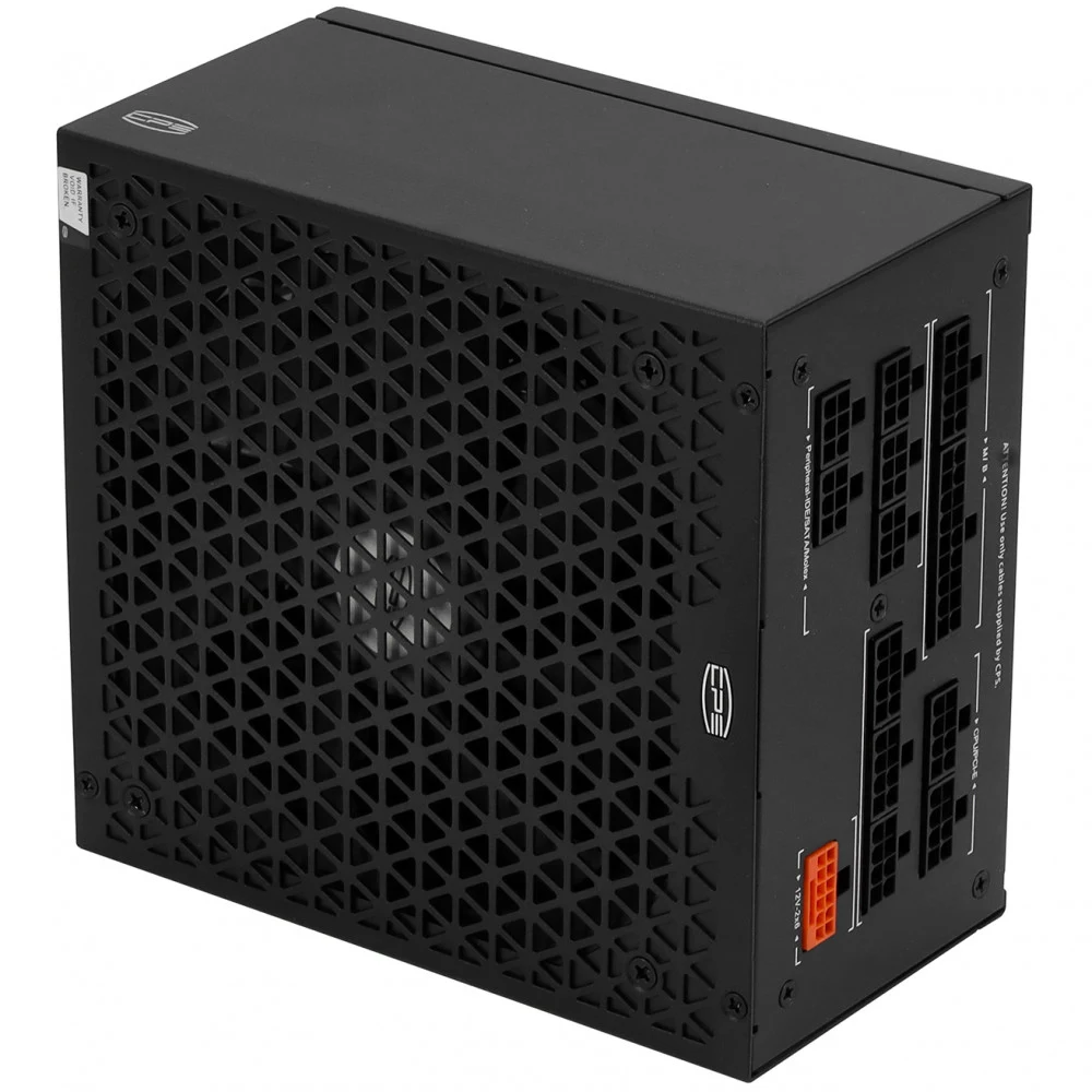 Блок питания ПК/ Power Supply PCCooler, 1000W 80+ Gold (ATX, 3.1, Full modular, 1x24(20+4)pin 610mm, 2xCPU 8(4+4)pin 700mm, 2xPCIe*2 8(6+2)pin 750mm, 1x12V(2x6) 12+4pin 500mm, 2xSATA*3+MOLEX4pin*1 4