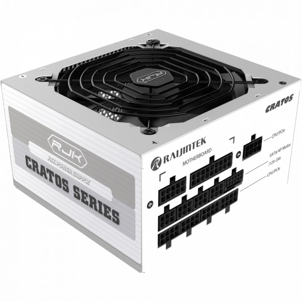 Блоки питания/ Power Supply Raijintek CRATOS 1200, 1200W 80+ Gold (ATX, 3.1, PCIe 5.1, Full-modular, 1x24(20+4)pin, 2x4+4-pin CPU, 4x6+2-pin PCIe, 1x12V(2x6), 8xSATA3, 4xMolex, Active, 120x120mm, 15