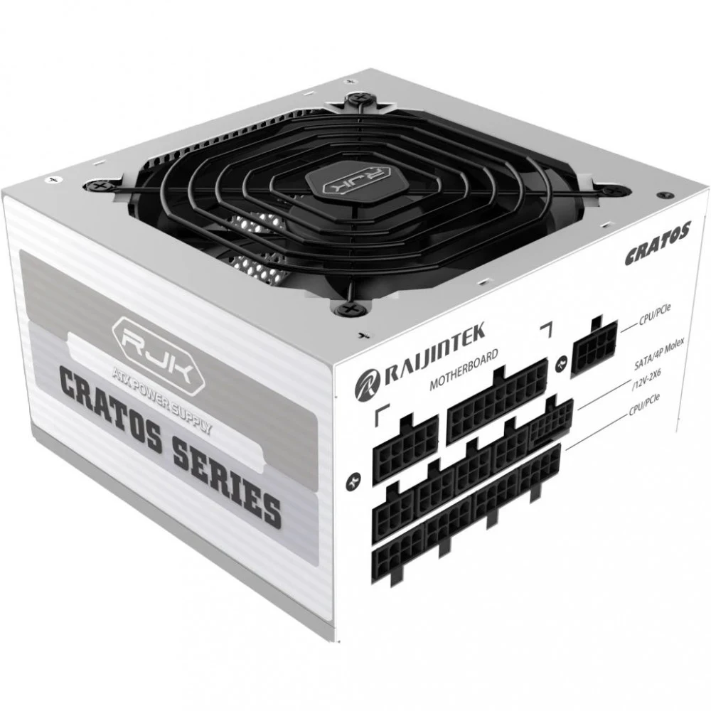 Блоки питания/ Power Supply Raijintek CRATOS 1000, 1000W 80+ Gold (ATX, 3.1, PCIe 5.1, Full-modular, 1x24(20+4)pin, 2x4+4-pin CPU, 4x6+2-pin PCIe, 1x12V(2x6), 8xSATA3, 4xMolex, Active, 120x120mm, 15