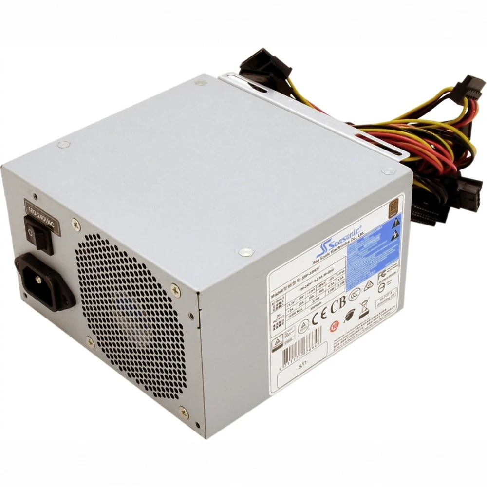 БП ATX 600W Seasonic SSP-600ES2, Bronze, 20+4/20+4+8/24+4/24+4+8/24+8+8, 8cm, 1x6p+1x6+2p PCI-E, OEM