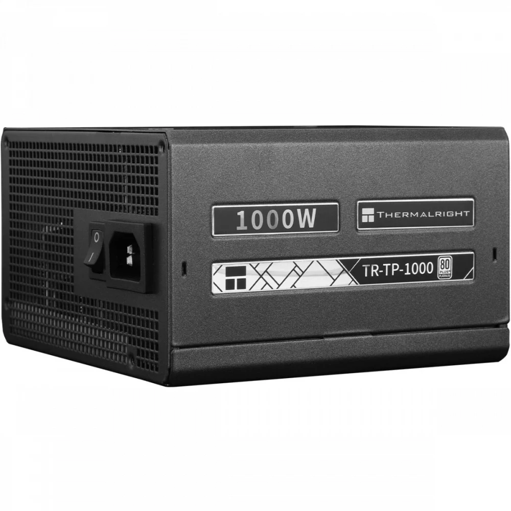 Блок питания 1000W/ Power Supply Thermalright, 1000W 80+ Platinum (ATX, 3.0, PCIe 5.0, Full modular, 1x24(20+4)pin, 1xCPU 8(4+4)pin, 2xPCIe*2 8(6+2)pin, 1x12VHPWR PCIe 5.0 12+4pin 600mm, 6xSATA3, 4x