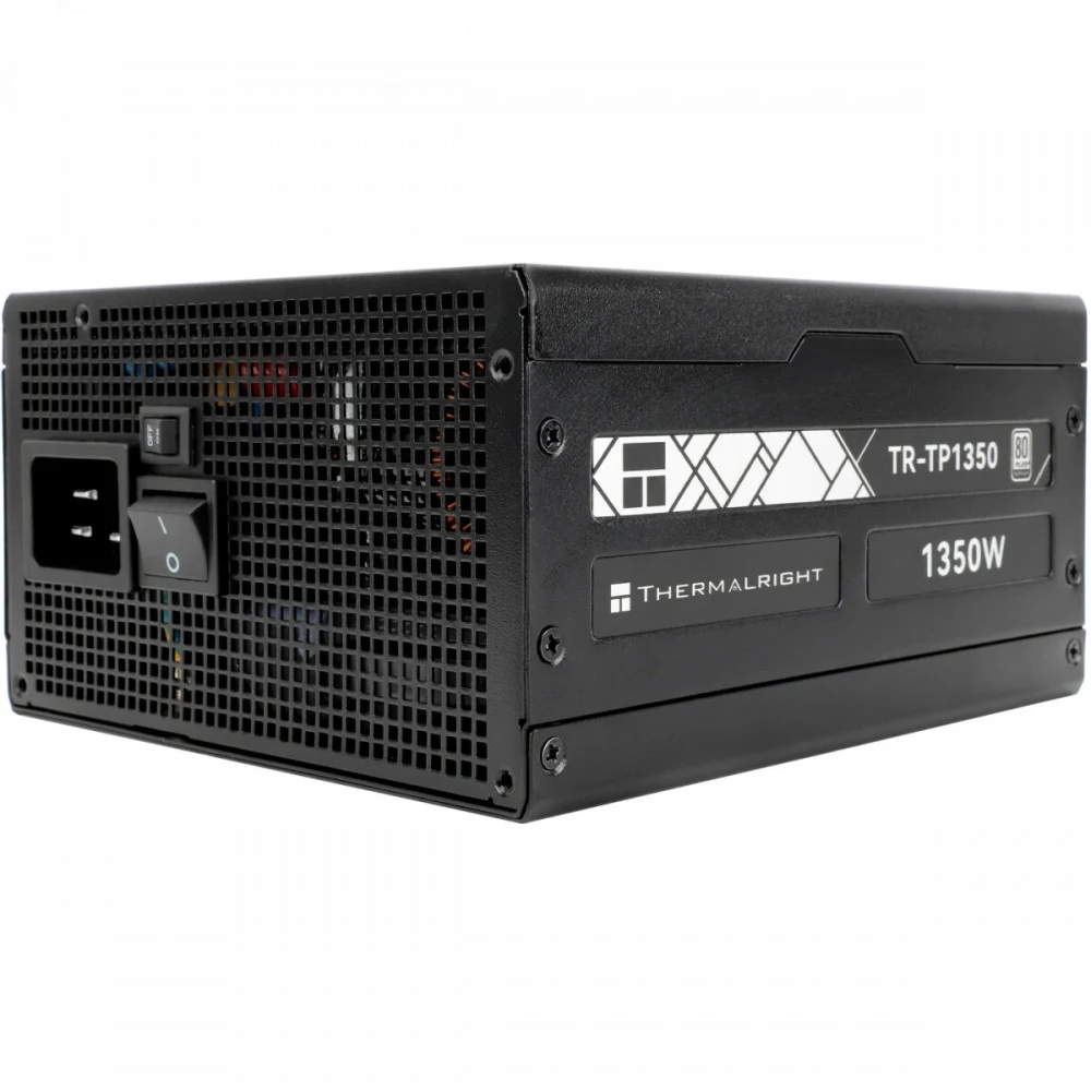 Блок питания 1350W/ Power Supply Thermalright, 1350W 80+ Platinum (ATX, 3.0, PCIe 5.0, Full modular, 1x24(20+4)pin 600mm, 2xCPU 8(4+4)pin, 2xPCIe*2 8(6+2)pin, 2x12VHPWR PCIe 5.0 12+4pin 600mm, 6xSAT