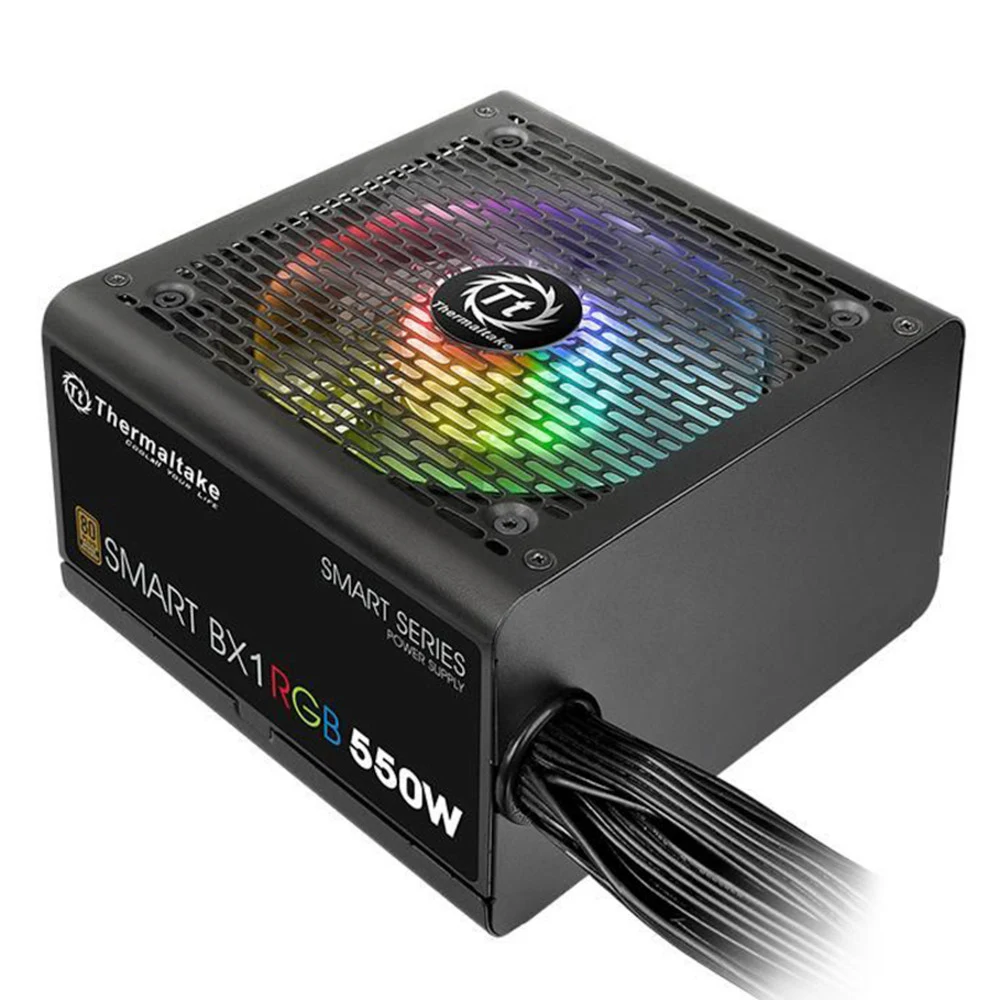 Блок питания Thermaltake Smart BX1 RGB 550W (PS-SPR-0550NHSABE-1) v2.3, A.PFC, 80 Plus , Fan 12 cm, Retail v2.3, A.PFC, 80 Plus , Fan 12 cm, Retail