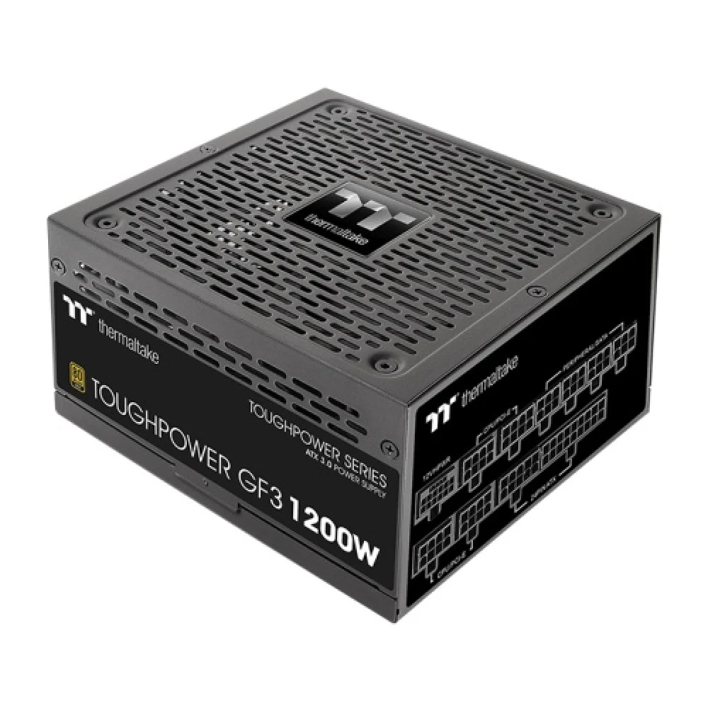 Блок питания, Thermaltake, Toughpower GF3 1200W, PS-TPD-1200FNFAGE-4, 1200W, ATX 3.0, Gold, APFC, 20+4pin, 4+4pin, 8pin, 12*Sata, 4*Molex, 4*PCI-E 6+2pin, PCI-E 12+4pin, FDD, Modular, Вентилятор 13.