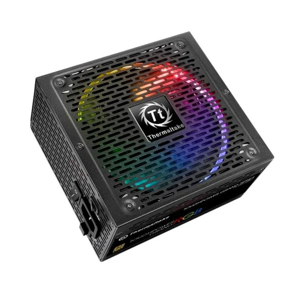 Блок питания, Thermaltake, Toughpower Grand RGB Sync Edition 650W, PS-TPG-0650FPCGEU-S, 650W, ATX, Gold, APFC, 20+4 pin, 4+4pin, 12*Sata, 4*Molex, 6*PCI-E 6+2 pin, FDD, RGB sync cable, Modular, Вент