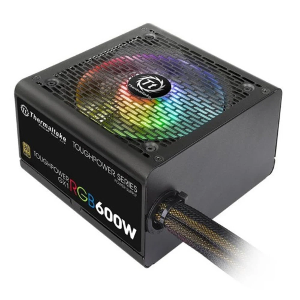 Блок питания Thermaltake ATX 600W Toughpower GX1 RGB 80+ gold (20+4pin) APFC 120mm fan color LED 8xSATA RTL [PS-TPD-0600NHFAGE-1]