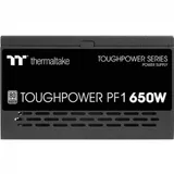 Блок питания, Thermaltake, Toughpower PF1 650W, PS-TPD-0650FNFAPE-1, 650W, ATX, APFC, 80 PLUS Platinum, 24 pin, 2*4+4pin, 9*Sata, 4*Molex, 4*PCI-E 6+2 pin, Вентилятор RGB 12 см, Кабель питания, Чёрн