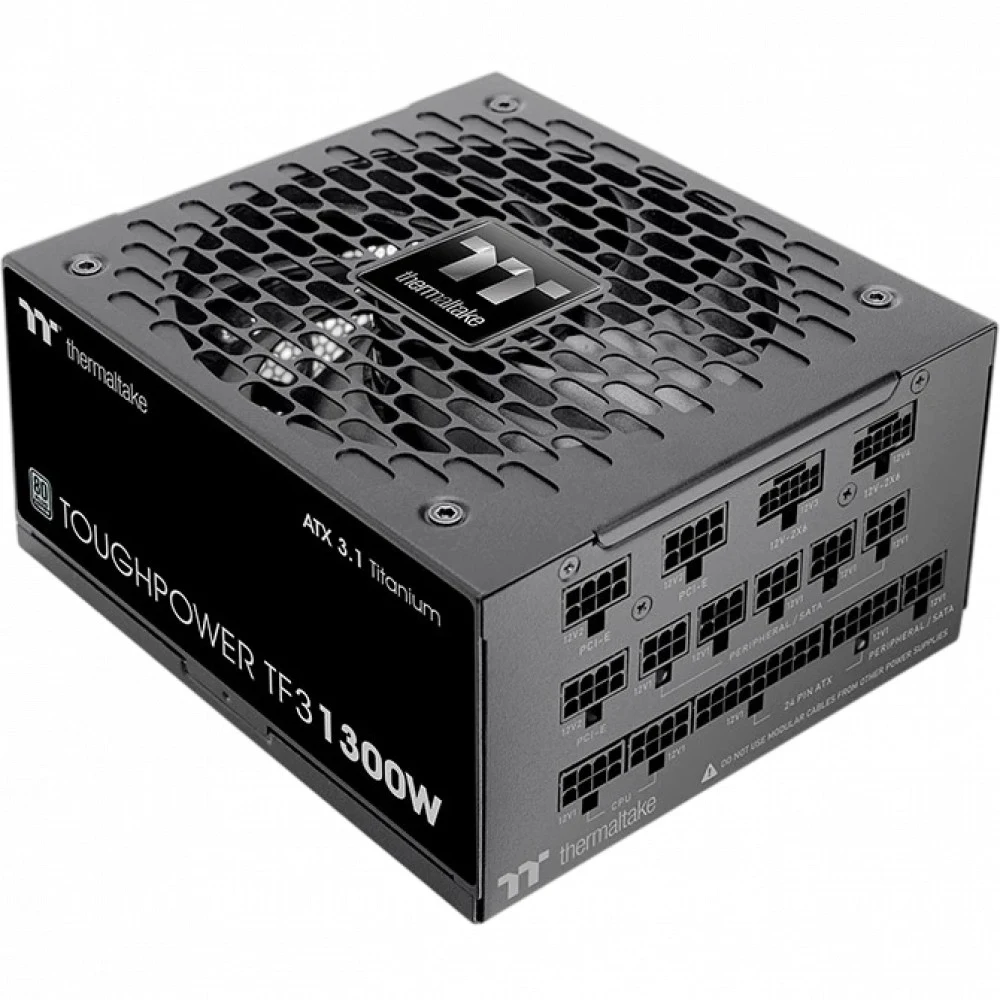 Блок питания ПК Thermaltake Toughpower TF3/1300W/Fully Modular/Non Light/Full Range/Analog/80 Plus Titanium/EU/100% JP CAP/All F