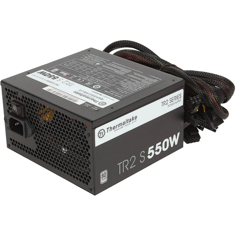 Блок питания Thermaltake ATX 550W TR2 S 80 PLUS WHITE (20+4pin) APFC 120mm fan 5xSATA RTL [PS-TRS-0550NPCWEU-2]