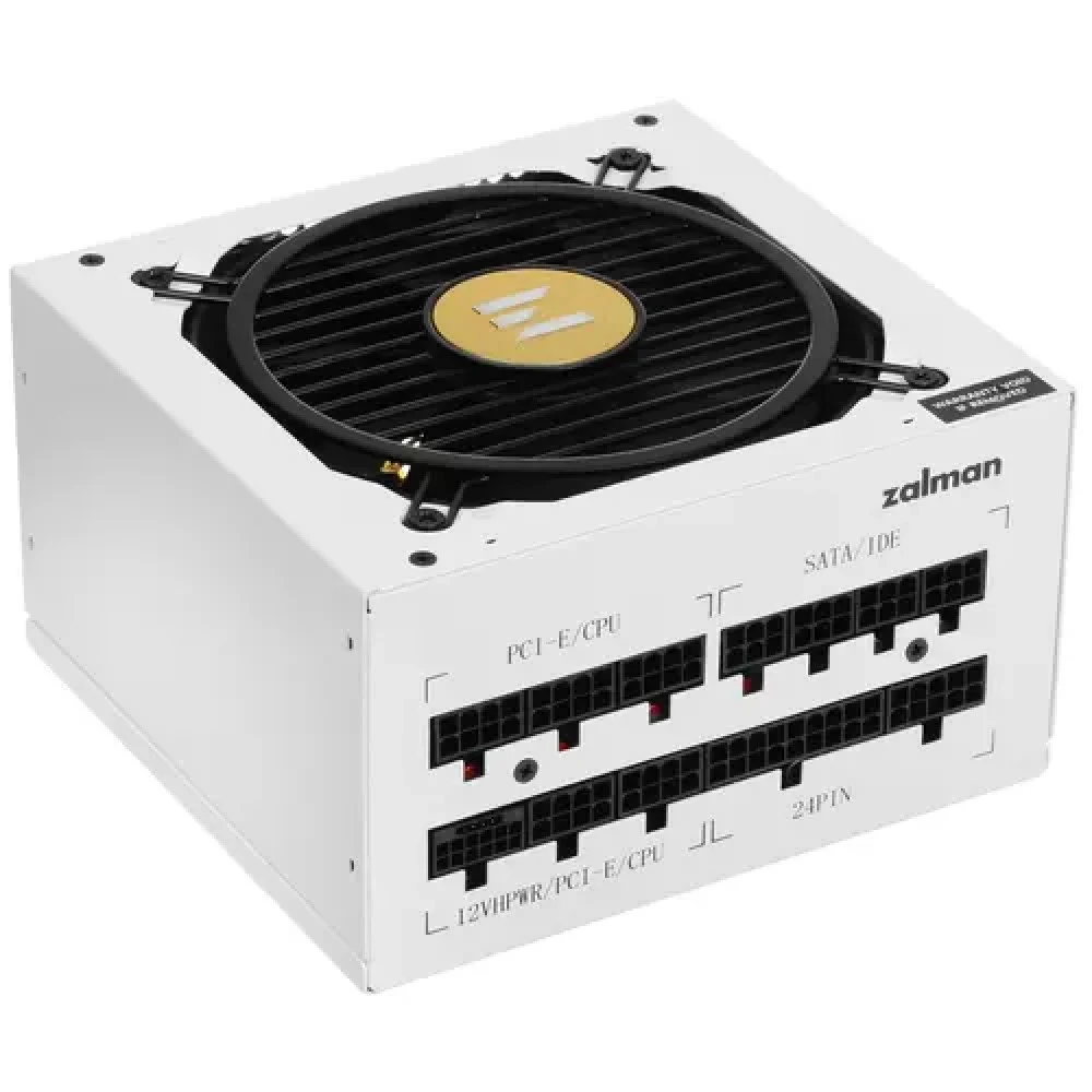 Блок питания Zalman Teramax 2 WH (750W) 90%, 80+ Gold, 120mm, 1xMB 18pin+10pin, 2xCPU 8pin(4+4), 3xMolex, 8xSATA, 3xPCIe 8pin(6+2), 1х12VHPWR, Fully Modular