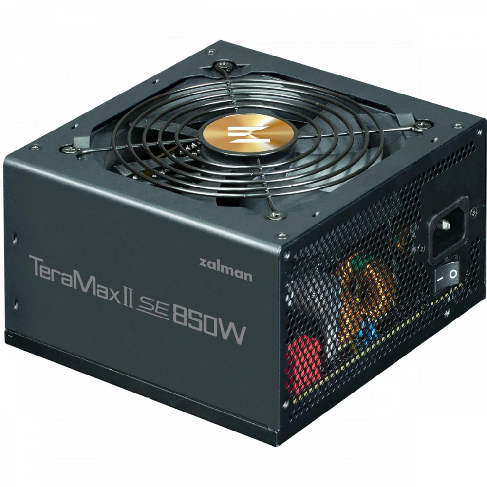 Блок питания ZALMAN 850W ZM850-TMX2SE черный (ATX, 80+ Gold, APFC, 20+4P, 4xPCIe 6+2P, 3хMolex, 12xSATA, 120mm fan, RTL) (ZM850-TMX2SE)