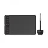 Графический планшет, Huion, H641P-P, Перо: PW110, Технология: Электромагнитный резонанс, Разрешение: 5080 LPI, Нажим: 8192 уровня, Наклон пера: -, Максимальная высота работы пера: 10 мм, Скорость от