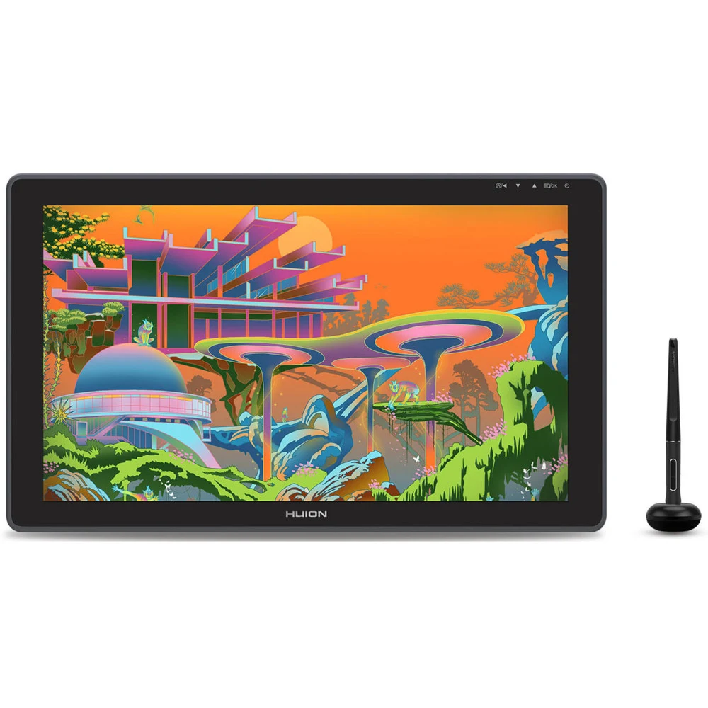 Графический планшет/монитор, Huion, Kamvas 22 (GS2201), 21.5", Разрешение 1920х1080, Яркость 220cd/m2, Матрица IPS, 5080 lpi, Чувствительность к нажатию 8192, Интерфейс USB, Рабочая область 476,64*2