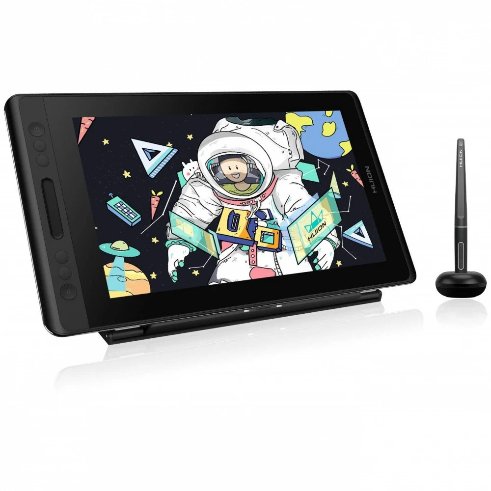Графический планшет/монитор, Huion, Kamvas Pro 13 (2.5K) (GT1302), 13.3", Разрешение 2560х1600, Яркость 220cd/m2, Матрица IPS, 5080 lpi, Чувствительность к нажатию 8192, Интерфейс USB, Рабочая облас