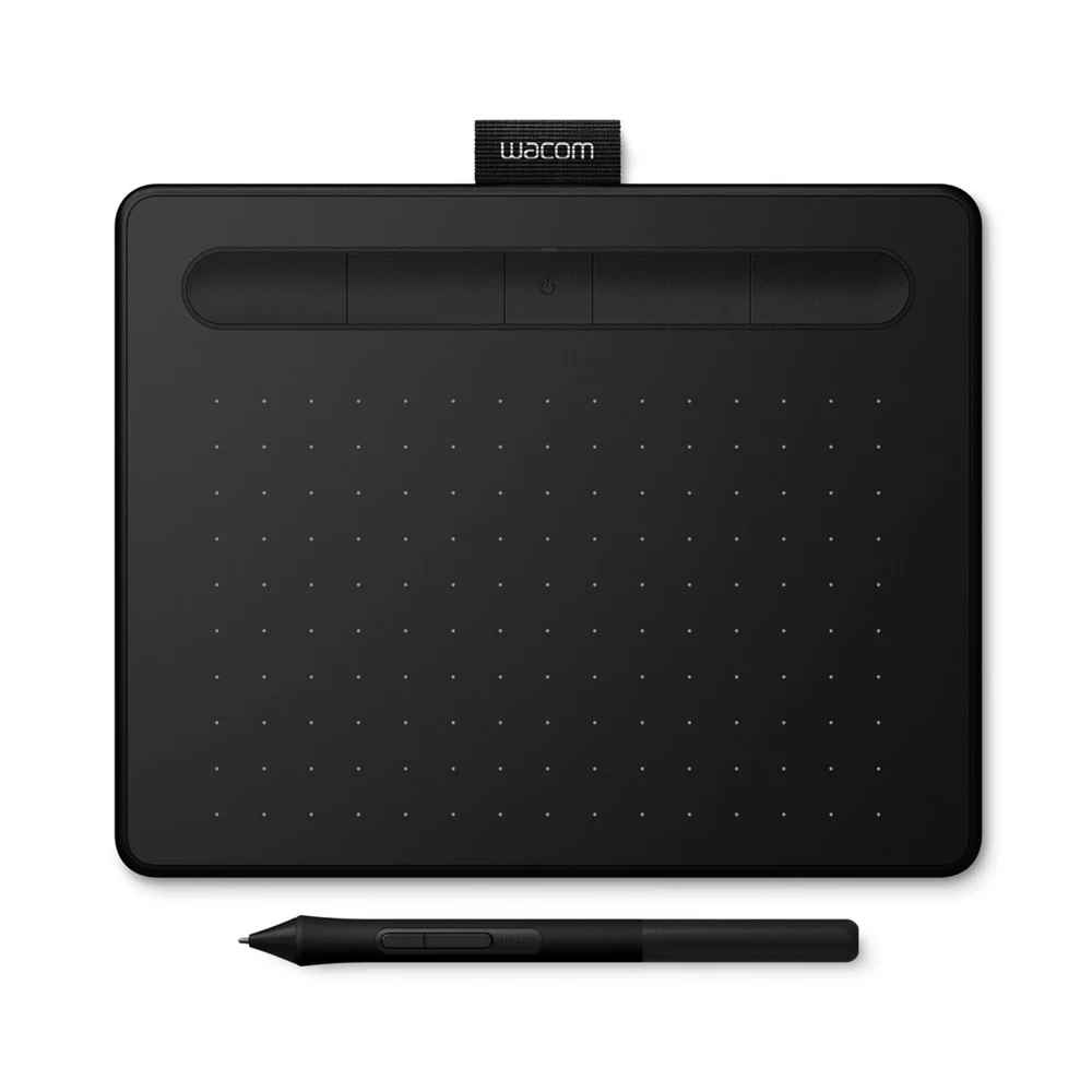 Графический планшет, Wacom, Intuos Medium Bluetooth (CTL-6100WLK-N), Разрешение 2540 lpi, Чувствительность к нажатию 4096, 4 программируемые клавиши, 2 клавиши на пере, Размер планшета 264*200*8,8 м