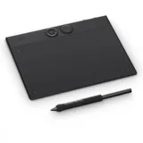 Графический планшет, Wacom, Intuos Pro pen tablet medium (PTK670K0B), Разрешение 5080 lpi, Чувствительность к нажатию 8192, 6 программируемых клавиш, Размер 291 x 206 x 4-7 мм, Чёрный