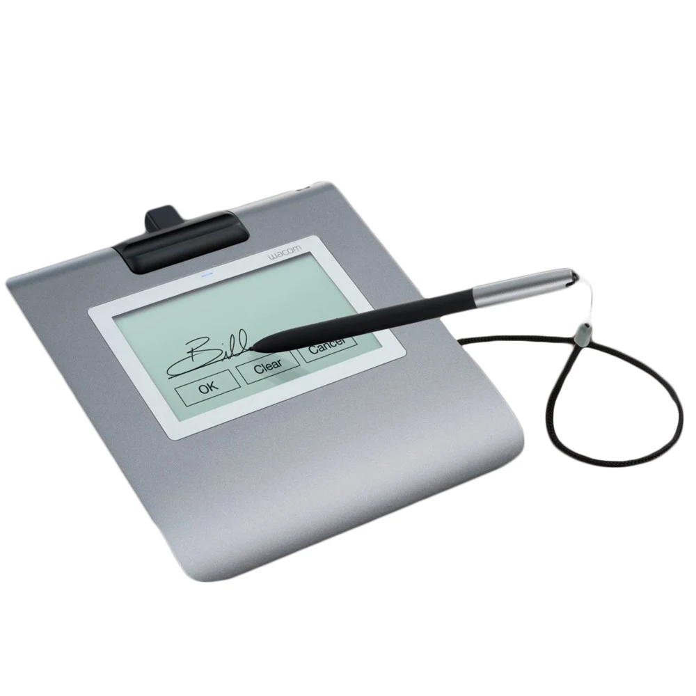 Планшет для цифровой подписи, Wacom, LCD Signature Tablet (STU-430-CH2), Разрешение 320 х 200, Разрешение датчика 2540 lpi, Размер 161*174*11 мм, Серый