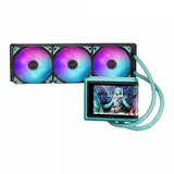 СЖО ASUS ROG RYUO IV 360 ARGB MIKU, movable curved 6.67-inch AMOLED display, 3xARGB FAN, AM5, 1700, 1851, Black, Retail