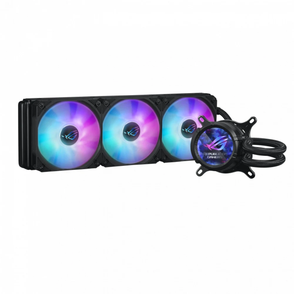 СЖО Asus ROG Strix LC III 360 ARGB LCD,LGA115X/1200/1700/1851/AM4/AM5,350W,3x12cm,4 pin,Black