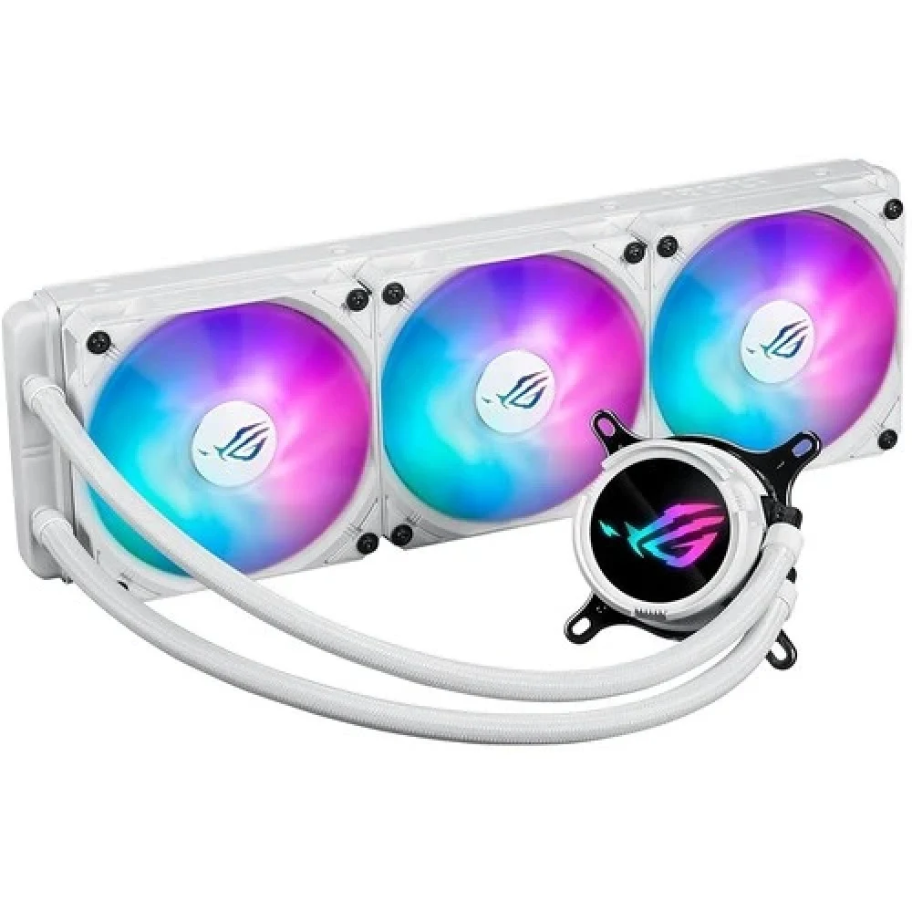 Водяное охлаждение CPU Asus ROG STRIX LC III 360 ARGB 120mm Liquid CPU Cooler, 3 x12cm, ARGB, White