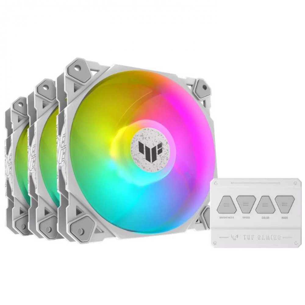 Комплект вентиляторов ASUS TUF GAMING TF120 ARGB WHITE 3IN1