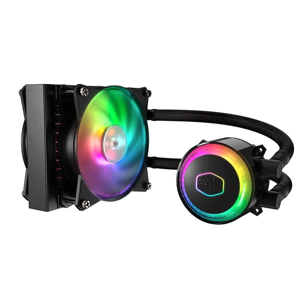 Система водяного охлаждения Cooler Master MasterLiquid ML120R RGB для процессора, СВО, Socket 775, 1150, 1151, 1155, 1156, 1356, 1366, 2011, 2011-3, 2066, AM2, AM2+, AM3, AM3+, AM4, FM1, FM2, FM2+,