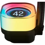 Система жидкостного охлаждения/ Water Cooling System Corsair iCUE LINK TITAN 240 RX LCD (240mm, Black, RGB/ Fans: 2x120mm, 73.5CFM, 36dBA, 2100RPM/ S: 1851, 1700, AM5, AM4)