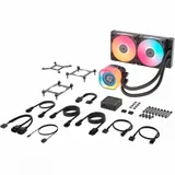 Система жидкостного охлаждения/ Water Cooling System Corsair iCUE LINK TITAN 240 RX LCD (240mm, Black, RGB/ Fans: 2x120mm, 73.5CFM, 36dBA, 2100RPM/ S: 1851, 1700, AM5, AM4)