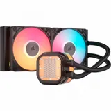 Система жидкостного охлаждения/ Water Cooling System Corsair iCUE LINK TITAN 240 RX RGB (240mm, Black, RGB/ Fans: 2x120mm, 73.5CFM, 36dBA, 2100RPM/ S: 1851, 1700, AM5, AM4)
