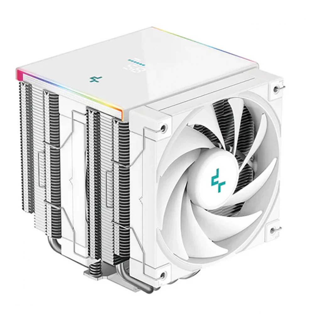 Кулер для процессора, Deepcool, AK620 DIGITAL SE WH R-AK620-WHADMN-GJD, Intel 1851/1700/1200/115х и AMD AM5/AM4, 260W, 2*120мм, 500-1850±10%/об/м, 68.99 CFM, 28 dB(A), 4pin, 129х138х161мм, Белый