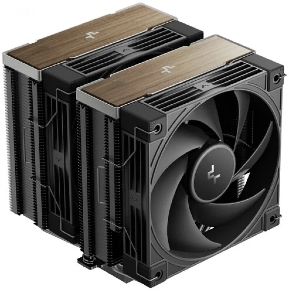 Кулер для процессора, Deepcool, AK620 G2 R-AK620G2-BKNNMN-GJD, Intel 1851/1700/1200/115х и AMD AM5/AM4, 280W, 2*120мм, 2000±10%/об/м, 57.76 CFM, 28.87 dB(A), 4pin, 127х144х159мм, Черный