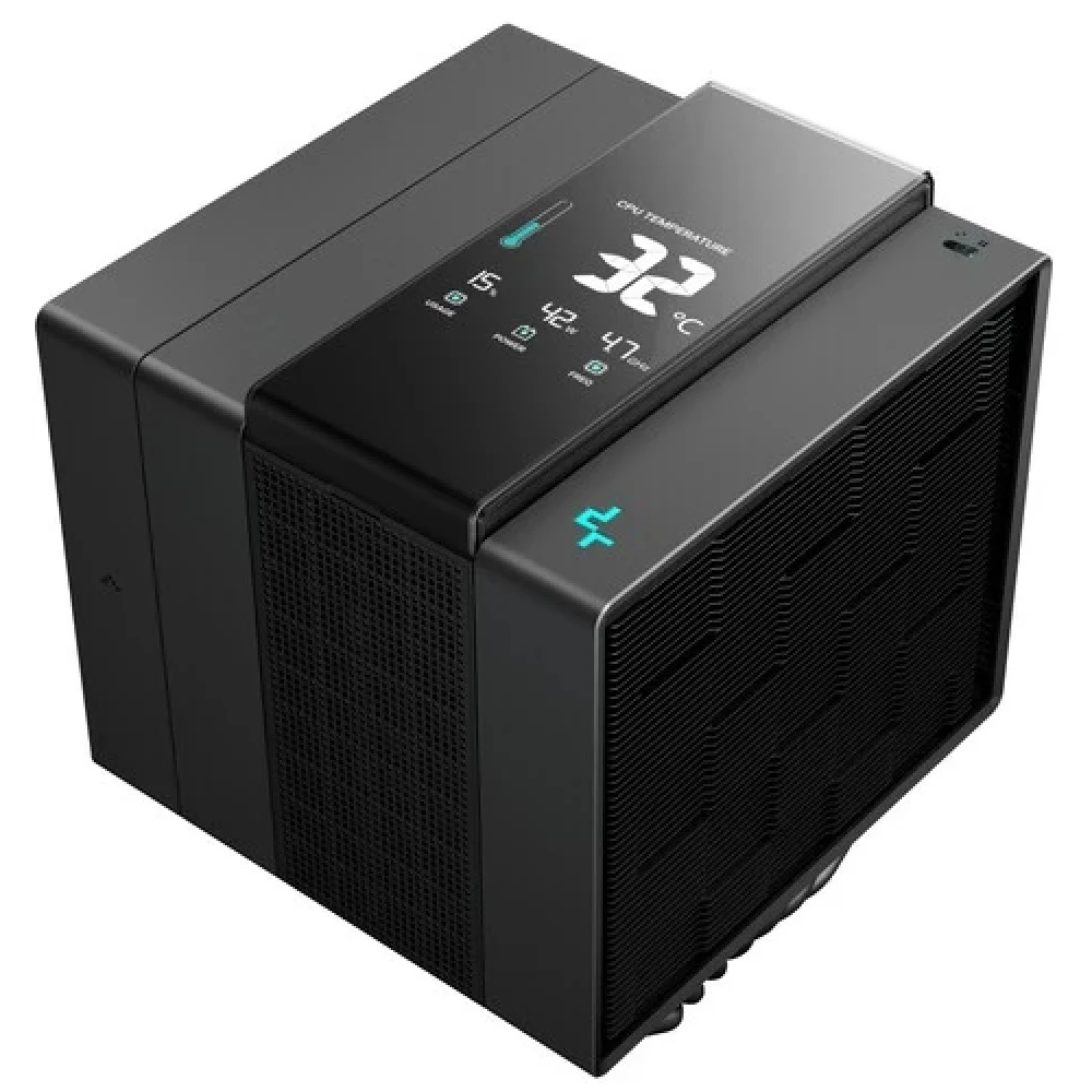 Кулер для процессора, Deepcool, ASSASSIN IV VC VISION R-ASN4-BKNVMD-G, Intel 20хх/1851/1700/1200/15хх и AMD AM5/AM4, 300W, 1*140мм/1*120мм, 500- 1450±10% об/м, 48.55 CFM / 46.75 CFM, 29,3 дБА, 4pin,
