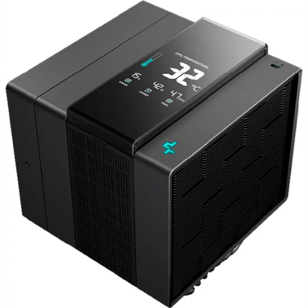 Кулер для процессора DEEPCOOL ASSASSIN IV VC VISION LGA20XX/1700/1200/115X/AM5/AM4 (6шт/кор,TDP 300W, PWM, DUAL FAN 140mm + 120mm, DUAL Heatsink, 7 Heatpipe, Copper Base) RET (R-ASN4-BKNVMD-G)
