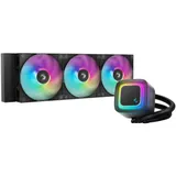 Кулер с водяным охлаждением, Deepcool, LE360 V2 R-LE360-BKAMMC-G-2, Intel 1851/1700/1200/115х и AMD AM5/AM4/, TDP 300W, 3*120мм ARGB, 500-2100 RPM±10%, 75.89CFM, 31,6 dB(A), Черный