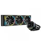 Кулер с водяным охлаждением, Deepcool, LM360, Intel 1851/1700/1200/115х и AMD AM5/AM4/, TDP 300W, 3*120мм FD12 ARGB, 600-2400 RPM±10%, 72,04CFM, 38,71 dB(A), Чёрный