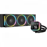 Кулер с водяным охлаждением, Deepcool, LQ360 ULTRA ARGB R-LQ360-BKASMC-G-1, Intel 1851/1700/1200/115х и AMD AM5/AM4/, TDP 300W, 3*120мм FL12 ARGB, 500-2150 RPM±10%, 55CFM, 32 dB(A), Чёрный