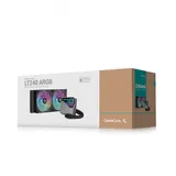 Кулер с водяным охлаждением, Deepcool, LT240 ARGB R-LT240-BKAMNC-G-1, Intel 1700/1200/115х и AMD AM5/AM4/, TDP 300W, 2*120мм FD12 ARGB, 600-2400RPM±10%, 72,04CFM, 38,71 dB(A), Чёрный