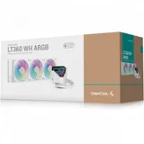 Кулер с водяным охлаждением, Deepcool, LT360 WH ARGB R-LT360-WHAMNC-G-1, Intel 1700/1200/115х и AMD AM5/AM4/, TDP 300W, 3*120мм FD12 ARGB, 600-2400RPM±10%, 85,85CFM, 38,71 dB(A), Белый