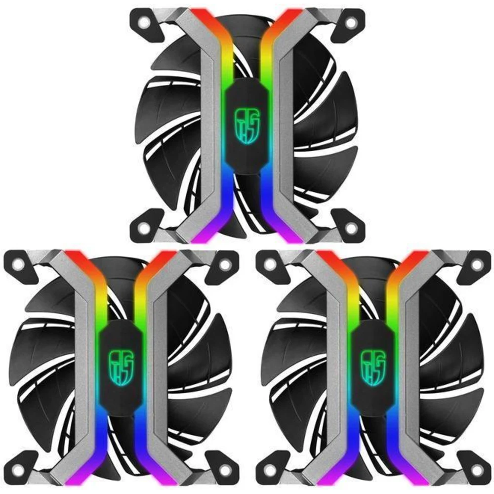 Комплект кулеров для компьютерного корпуса Deepcool MF 120S - 3 в1 Комплект кулеров для кейса, Deepcool, MF 120S, DPGS-FMF120S-M-3P, 120мм ARGB, 500±200-2200±10%об.мин, 4pin, Габариты 120х120х26мм,