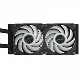 Кулер для процессора, Gigabyte, GP-AORUS WATERFORCE X II 240 (4719331553944), Intel 115x, 1200, 1700, AMD TR4, AM5, AM4, sTR5, 2*120мм ARGB вентилятора, 800~2400 об/мин +/-10%, Воздушный поток 72 фу