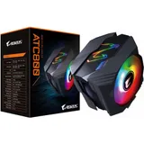 Кулер для процессора, Gigabyte, ATC800 COOLER (4719331551278), Intel 2066, 2011, 1366, 115x, 1200, AM4, 2*120мм RGB вентилятора, 600-2000 об/мин, Воздушный поток 14.05-51.70 фут³/мин, Чёрный